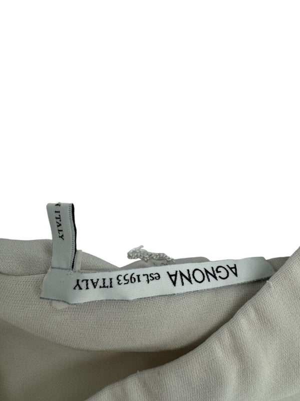 Agona 100% Silk Draped Blouse – Size IT 42 (US 6)