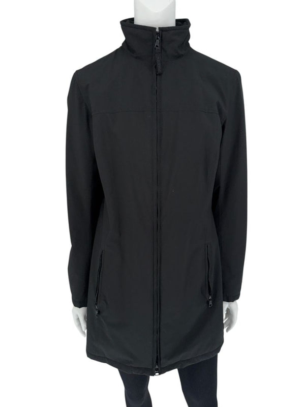 Prada Black Nylon Longline Technical Jacket – Size IT 44 (US 8)