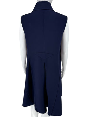 Derek Lam Navy Sleeveless Wool-Silk Blend Toggle Dress – Size IT 42 / US 6