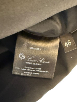 Loro Piana Black Virgin Wool Sleeveless Mini Dress – Size IT 46