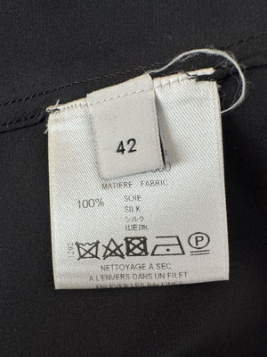 Givenchy Black Silk Tunic Shirt Dress – Size FR 42 (Fits Like M/L)