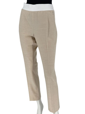 Akris-Bergdorf Goodman Beige Wool Blend Cropped Pants – Size IT 42
