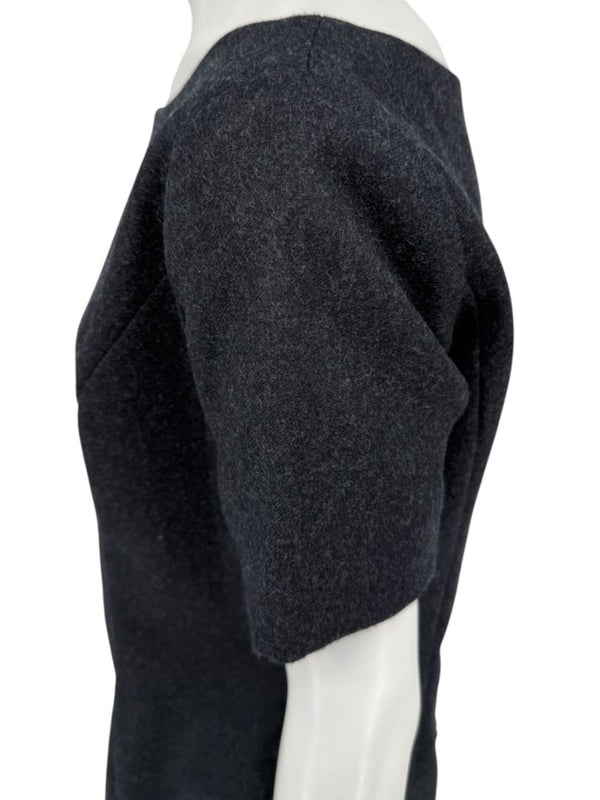 Pamella Roland Charcoal Grey 2-Piece Dress/Jacket Set – Large