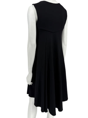 Diane von Furstenberg Sleeveless A-Line Knit Dress – Black - Size 0
