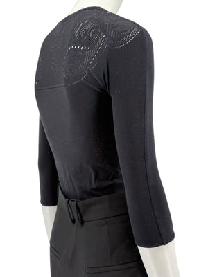 Wolford “Karlie” Black String Bodysuit – Size XS