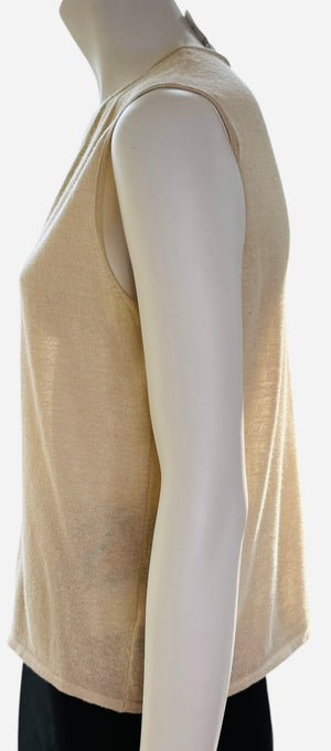 Chanel Beige Cotton-Cashmere Twin Set – Size FR 46 (US 12)