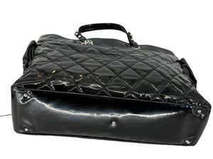 Chanel Paris-Biarritz XL Tote in Black Patent Vinyl