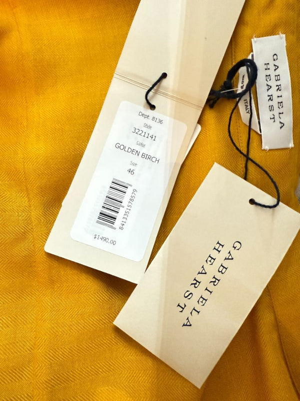 Gabriela Hearst Golden Birch Embroidered Shirt – Size IT 46