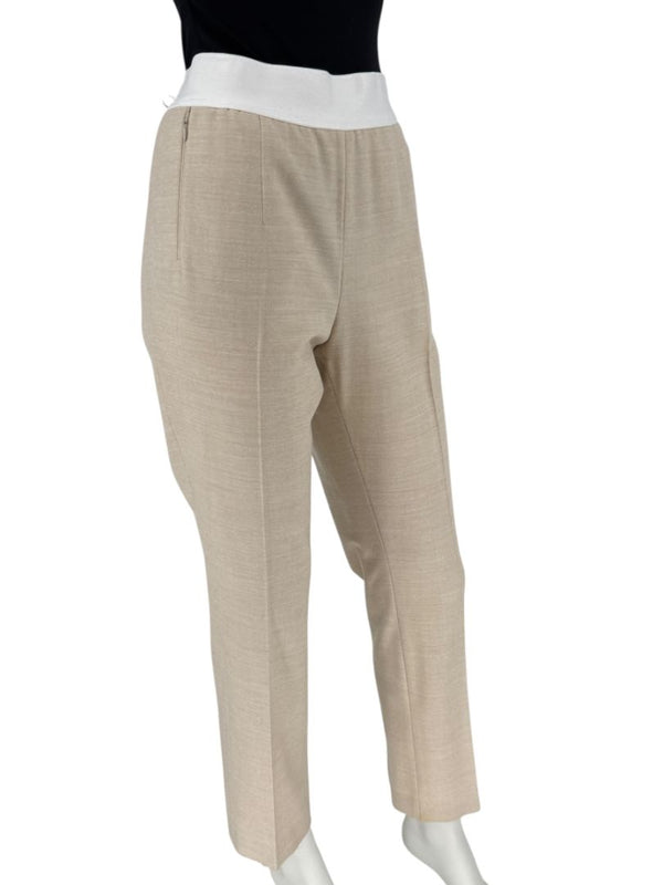 Akris-Bergdorf Goodman Beige Wool Blend Cropped Pants – Size IT 42
