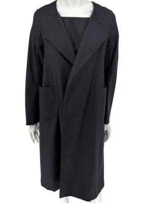 Pamella Roland Charcoal Grey 2-Piece Dress/Jacket Set – Large