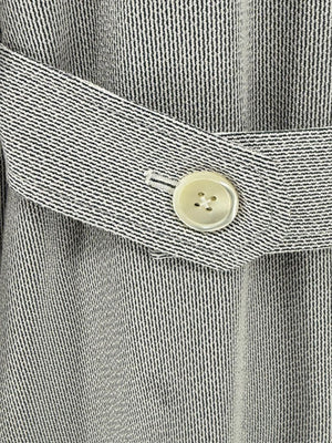 Pamella Roland Grey Cape Style Trench Jacket Double Breasted – Large