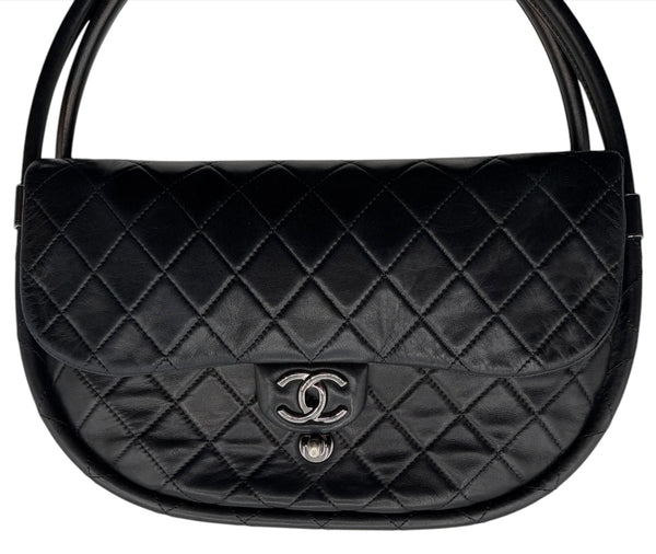 Chanel 2013 Black Hula Hoop Bag - Medium