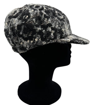 Chanel Black Tweed Hat - Medium
