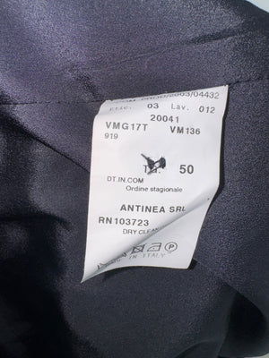 Armani Collezioni Navy Pinstripe Wrap Pantsuit – Made in Italy – Size 14