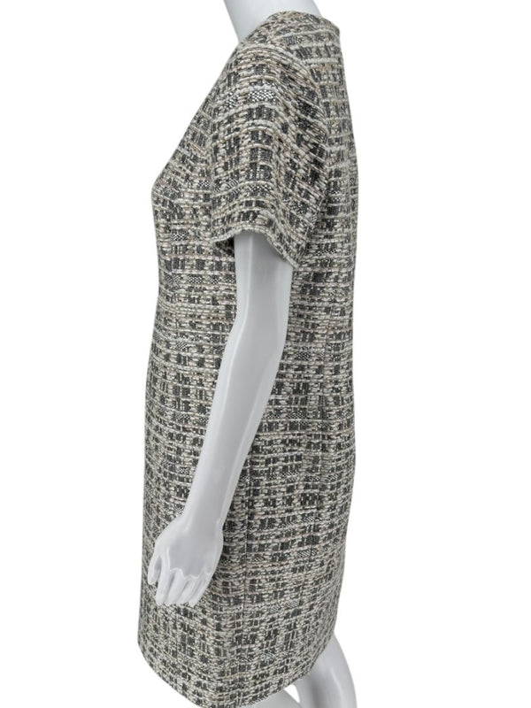 Pamella Roland Metallic Tweed Sheath Dress