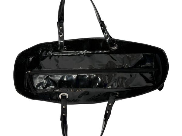 Chanel Paris-Biarritz XL Tote in Black Patent Vinyl