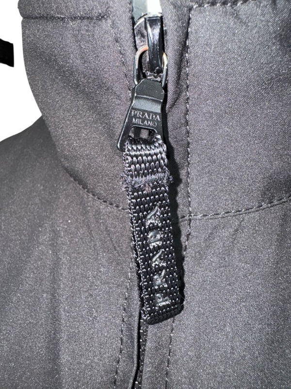 Prada Black Nylon Longline Technical Jacket – Size IT 44 (US 8)