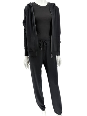 Loro Piana Black Baby Cashmere Lounge Set – Size 44 (Fits Like M/L)