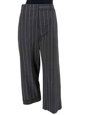 MONSE Charcoal Gray Pinstripe Cropped Trousers – Size 10