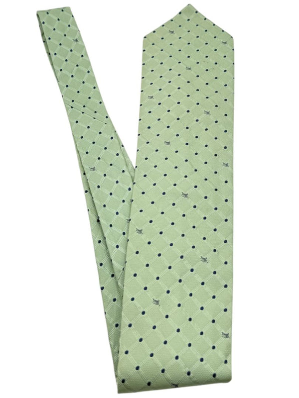 Burberry London Sage Green Geometric Micro-Dot Silk Neck Tie