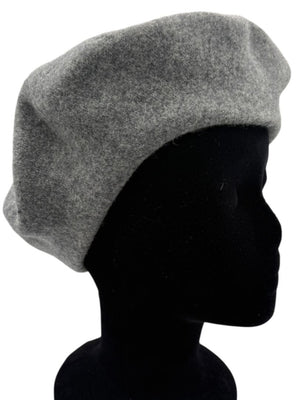 Borsalino Barbisio De Luxe 100% Wool Gray Beret