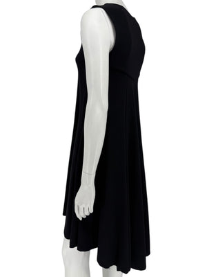 Diane von Furstenberg Sleeveless A-Line Knit Dress – Black - Size 0