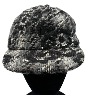 Chanel Black Tweed Hat - Medium