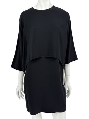 Stella McCartney Black Crystal Fringe Tunic Dress – Size IT 44