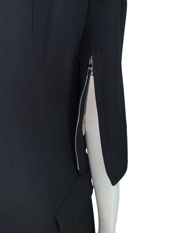 PRADA Black Embellished Collar Dress – Size IT 46