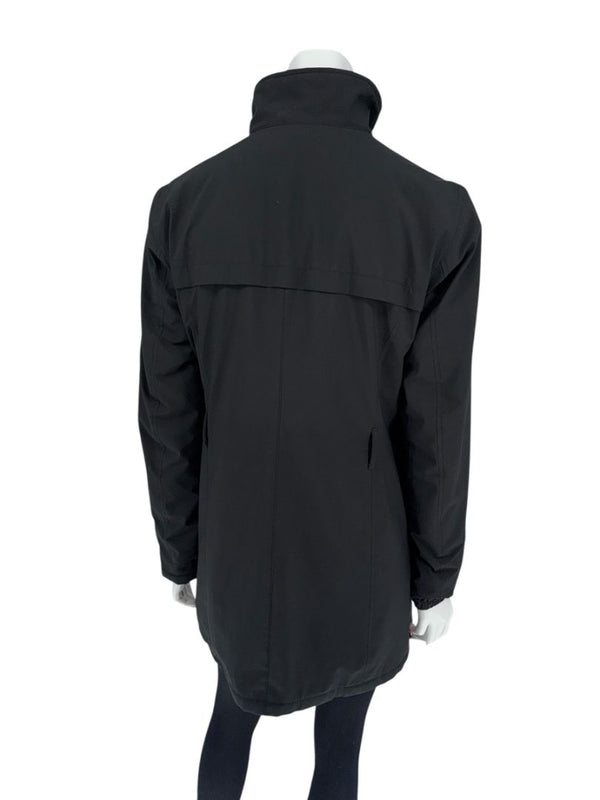 Prada Black Nylon Longline Technical Jacket – Size IT 44 (US 8)