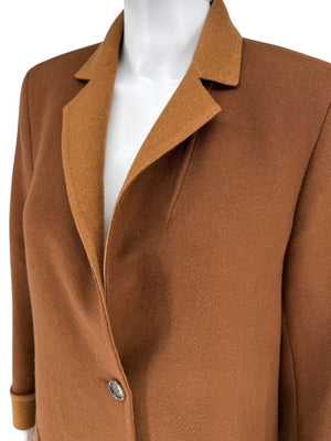 A-K-R-I-S- Camel Wool-Cashmere Blazer & Tapered Pant Suit – Size 10