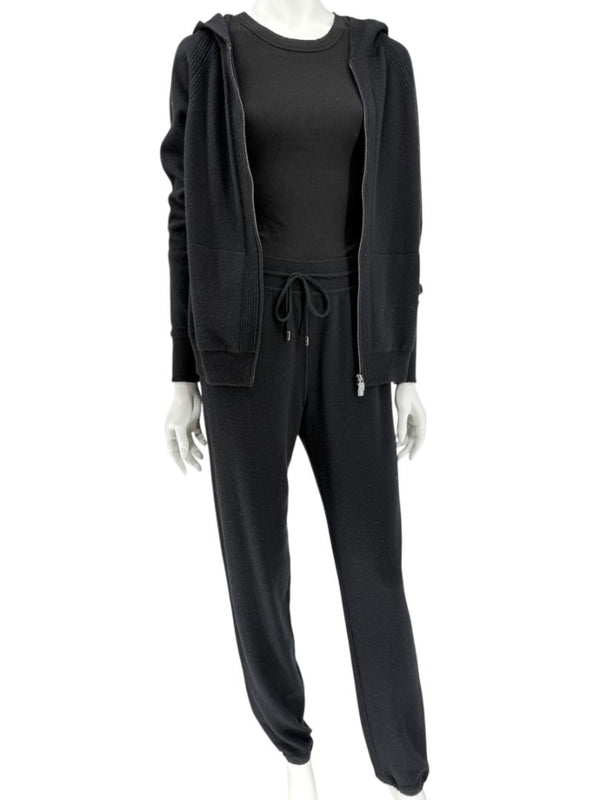 Loro Piana Black Baby Cashmere Lounge Set – Size 44 (Fits Like M/L)