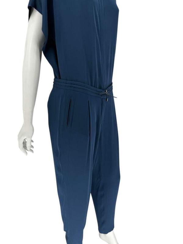 Loro Piana Blue Silk-Blend Lounge Set – Size 46