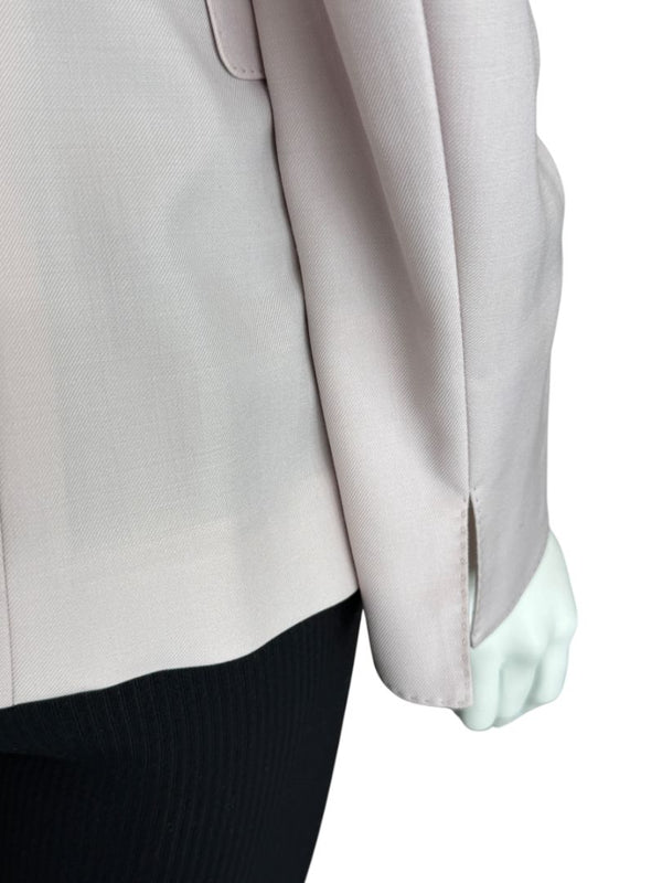 Akris Miles Blazer in Lily Pink Virgin Wool, Size 10 (IT 46) – NWT