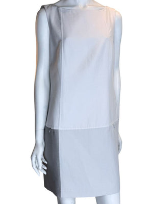 Akris Two-Tone Sleeveless Shift Dress – Size US 10