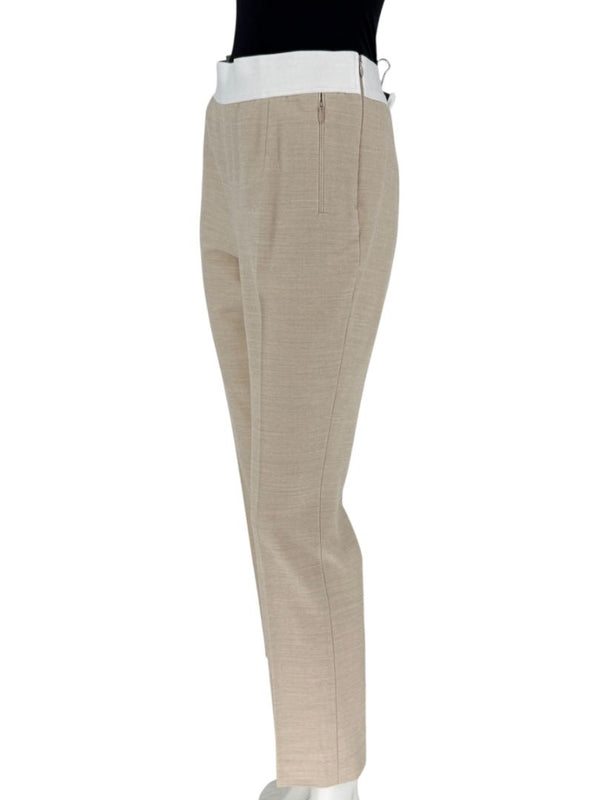 Akris-Bergdorf Goodman Beige Wool Blend Cropped Pants – Size IT 42