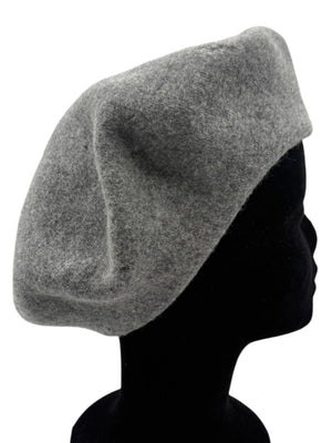 Borsalino Barbisio De Luxe 100% Wool Gray Beret