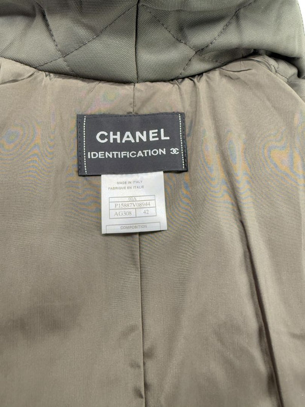 Chanel Quilted Down Jacket - Size 42