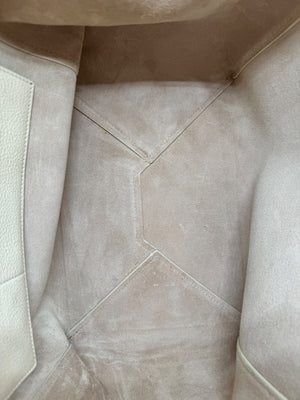 Celine Chalk Soft-Grained Calfskin Cabas Phantom Tote