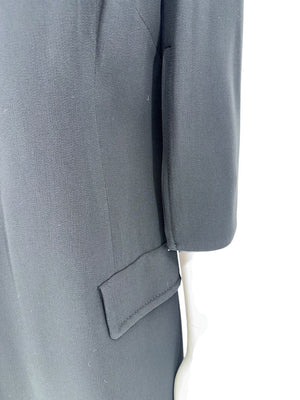 PRADA Black Embellished Collar Dress – Size IT 46