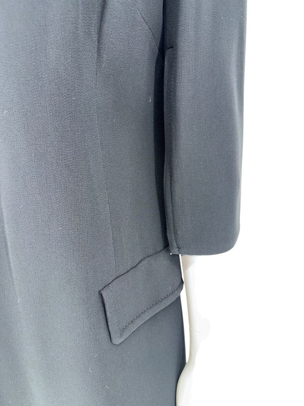PRADA Black Embellished Collar Dress – Size IT 46
