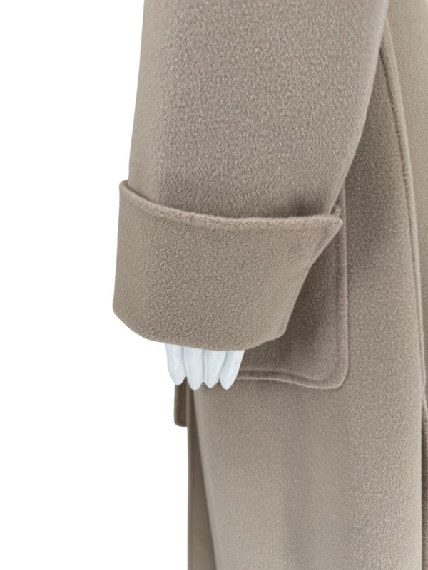 S Max Mara Camel Hooded Wrap Coat – Size 10 (IT 42)