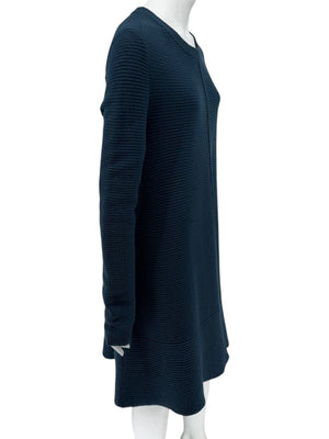 Proenza Schouler Blue Wool & Cashmere Ribbed Knit Dress - Medium