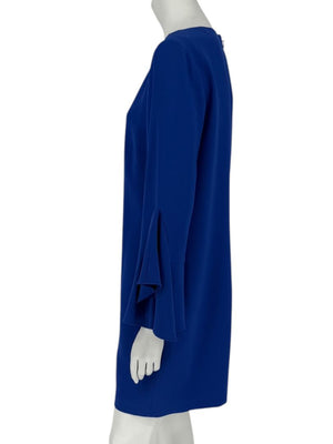 Elie Tahari Cobalt Blue Bell-Sleeve Shift Dress – Size 10