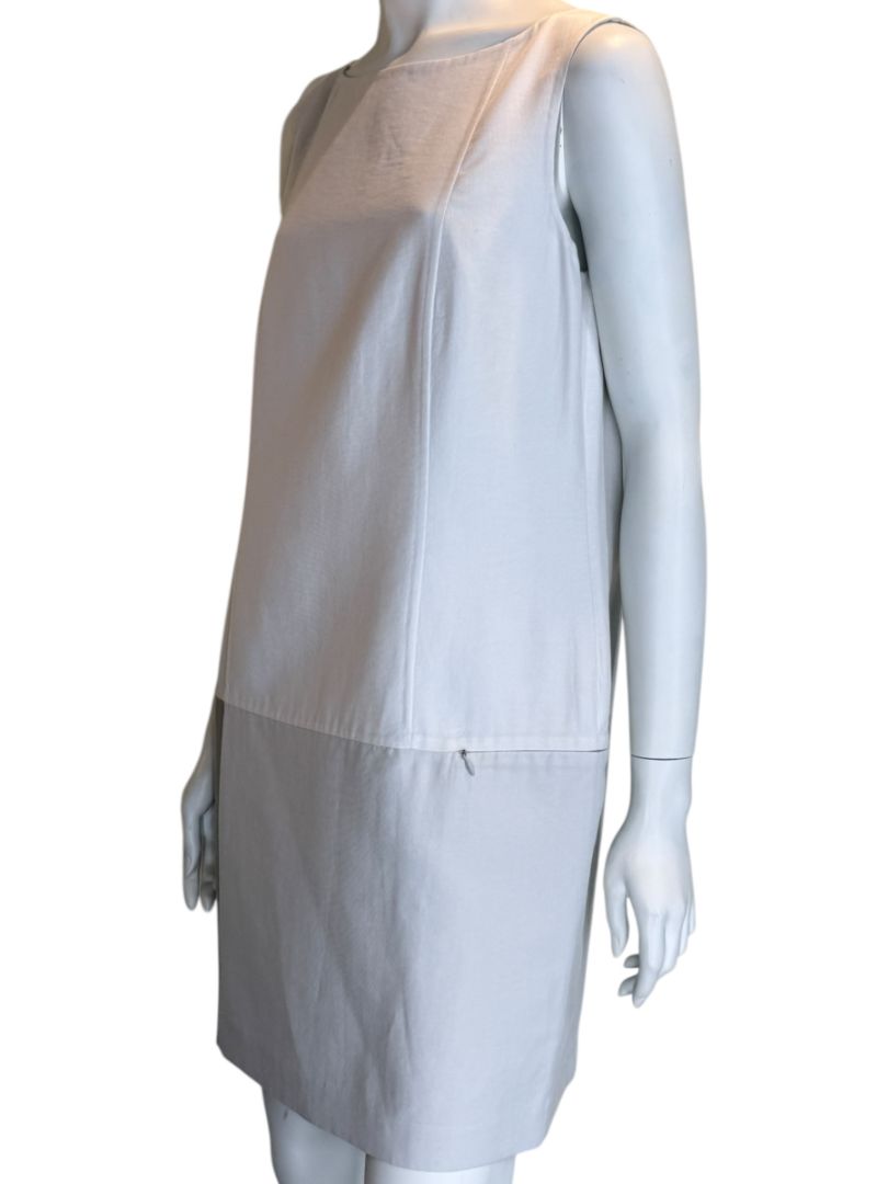 Akris Two-Tone Sleeveless Shift Dress – Size US 10