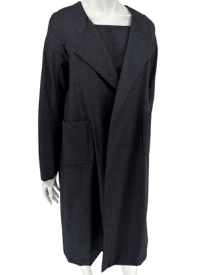 Pamella Roland Charcoal Grey 2-Piece Dress/Jacket Set – Large