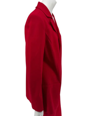 Pamella Roland Red Open Front Blazer & Trouser Set – Large