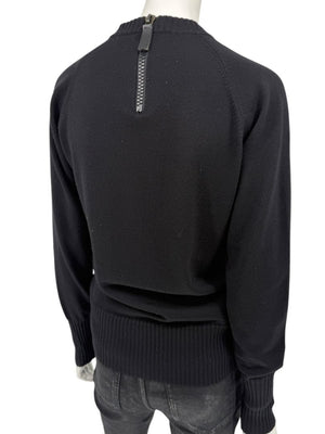 Burberry London Black Wool Logo Sweater – Size L