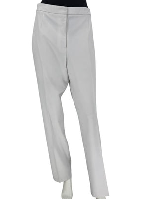 Oscar by Oscar de la Renta Greyish-White Two-Piece Suit – Size 12
