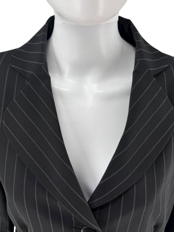 Armani Collezioni Charcoal Pinstripe 3-Piece Suit – Size 12